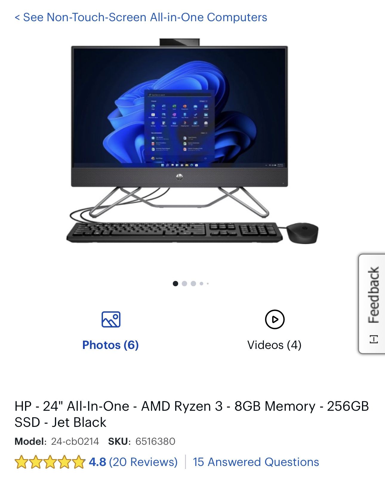 Hp All In One 23.8 24-cb0214