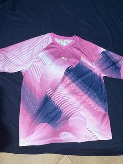 Puma Graphic Soccer Jersey Pink Purple