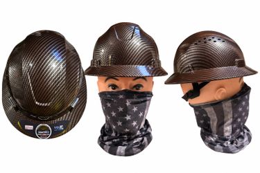 TrueCrest Carbon Fiber Full Brim Hard Hat