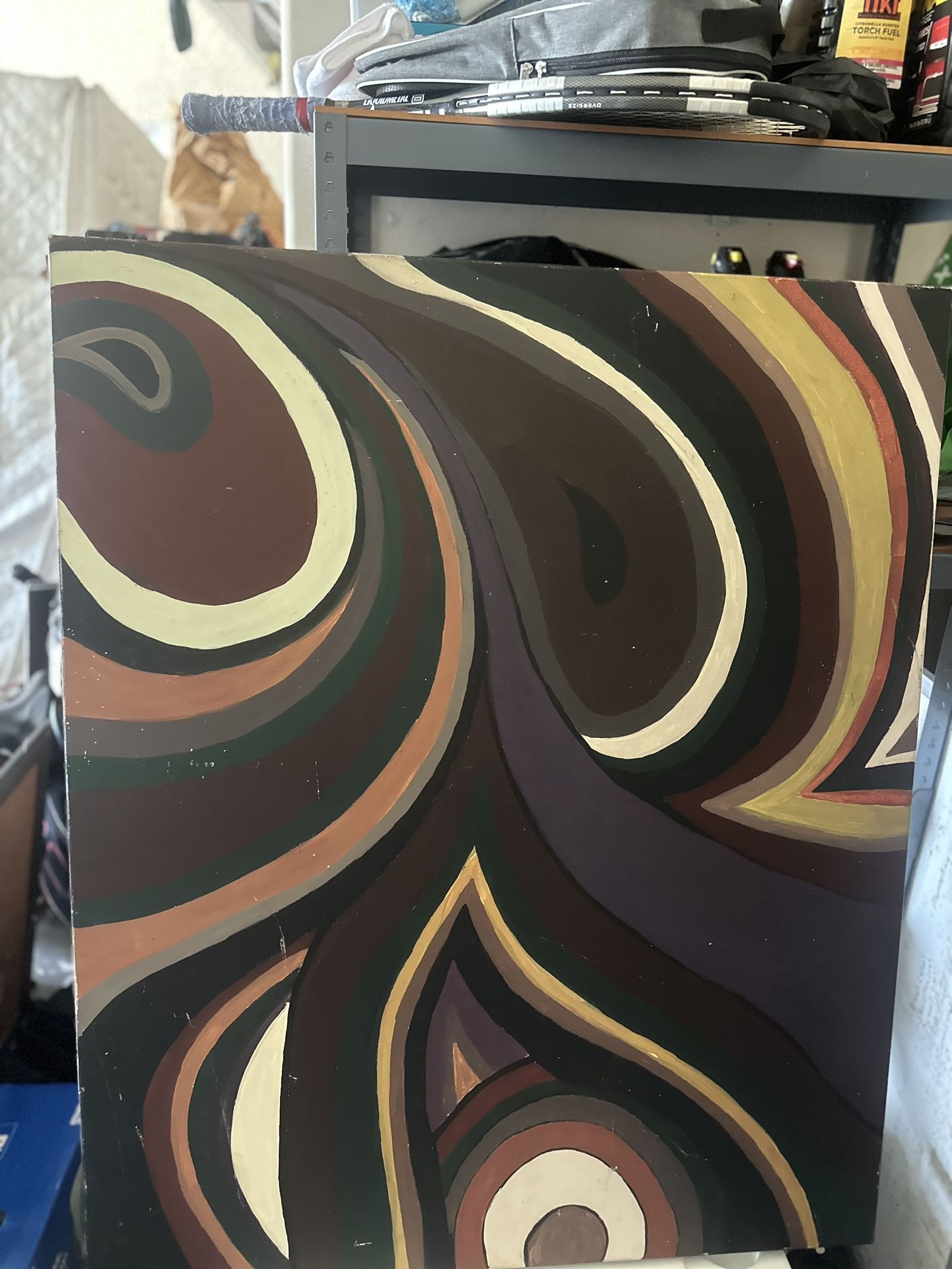 Brown Storm Painting