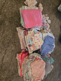Baby girl clothes. From 0 to 9 months