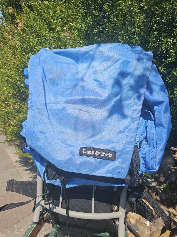 #Vintage #Backpack #Hiking #External #Metal #Frame