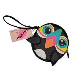 Betsey Johnson Penguin Wristlet Coin Purse Wallet
