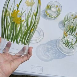 Hand Painted Candle Holders