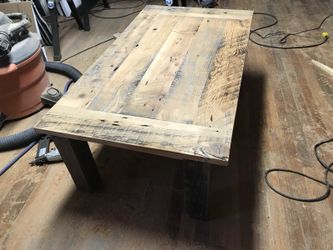 Rustic style coffee table. Hand made