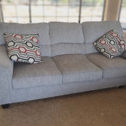 Light Grey Couch. MOVING MUST SELL, FIRST COME FIRST SERVE