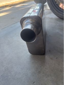 Off set in off set out stainless steel Mac muffler