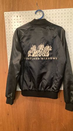 Size small black satin jacket