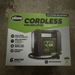 SLIME CORDLESS TIRE INFLATOR 6 Minutes