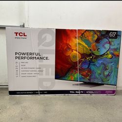 65” TCL Smart 4K Qled HDR Tv
