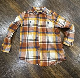 Boys 5t Harvest Plaid Long Sleeve 