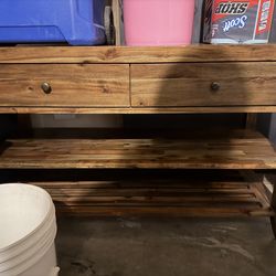 Wooden TV stand