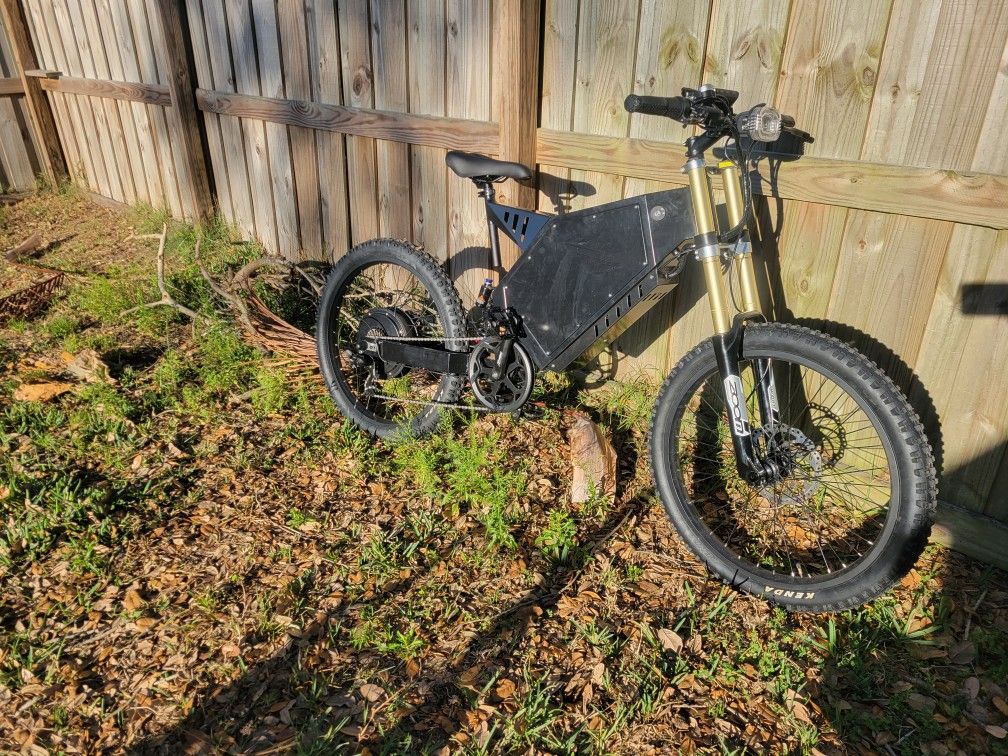72v 5000w 50mph Ebike Stealth Bomber Clone