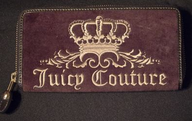 Y2K Juicy Couture Brown Suede Wallet
