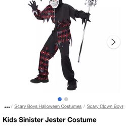 Halloween Jester Clown Kids 