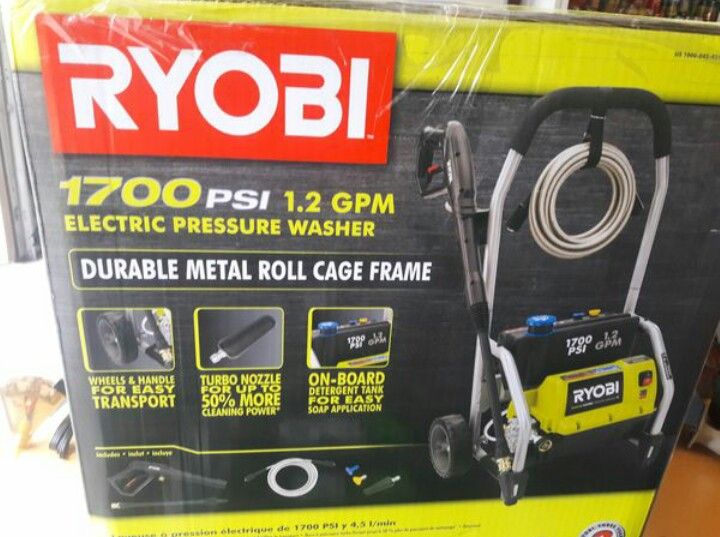 New 1700 Psi ryobi pressure washer 🏡⏭⏭