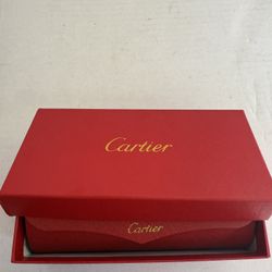 Cartier Sunglasses Hard Case with Cleaning Cloth.