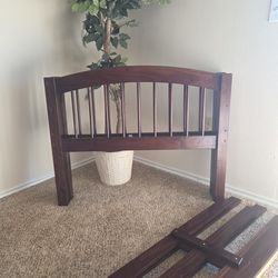 Twin Bed Frame Espresso Finish