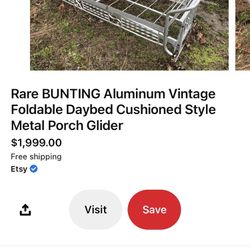 Vintage Aluminum Outdoor Furniture 