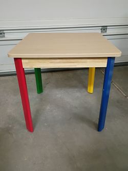 Kids solid wooden activity table. Never used cash only please