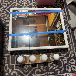 Vanity mirror and light