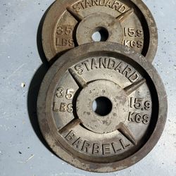 35lb Weight Plates 2in Hole 
