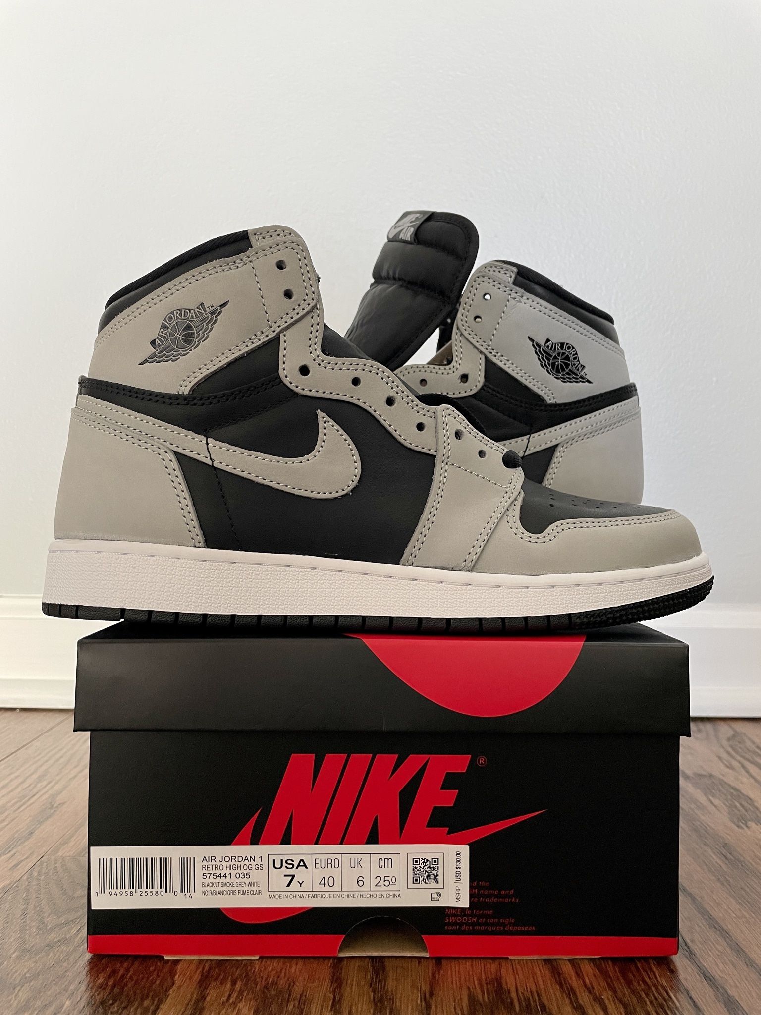 Jordan 1 High Shadow 2.0 - 7 Y & 11 M