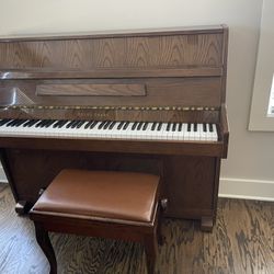 Young Chang Upright Piano 43in with Adjustable Bench-Reduced Price