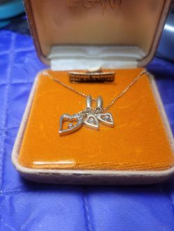 Heart diamond necklace