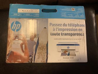 Hp Printer Deskjet 3720 - Brand New - Open Box - Printer Still Sealed In Original Foil Inside 