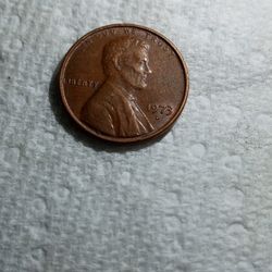 1973 D Penny With Enlarged Designer Initials Rare