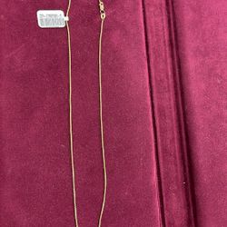 14K Gold Link Necklace Length 20 : 3.6 Grams 