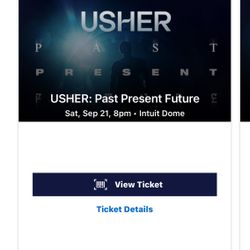 Usher 4 Club Level Tickets Intuit