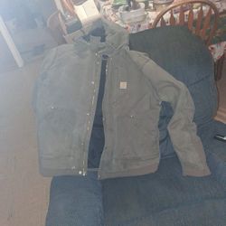 Xl Carhartt Jacket Green 