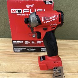 Milwaukee (2760-20) M18 FUEL SURGE 18V Lithium-lon Brushless Cordless 1/4 in. Hex Impact Driver (Tool-Only)