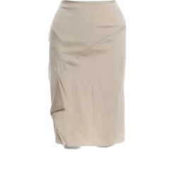 Ivory Cream Silk Eyelet Gucci Skirt Size 40 small $1200