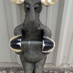 Big Sky Carver Comical Resin Moose Toilet Paper Holder 