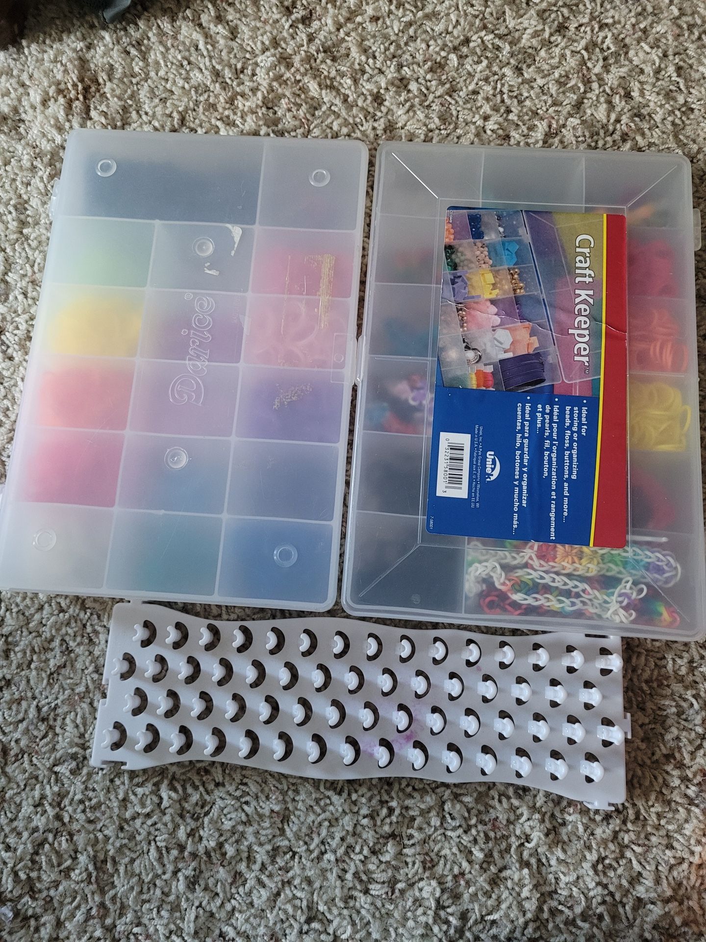 Rainbow Loom Craft 2 Organizers Rubber Bands