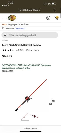 Lew's Mach Smash Baitcast Combo