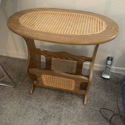 Oval Oak Side Table