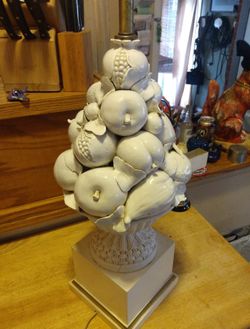 Mid century Italian chine de blanke, lamp