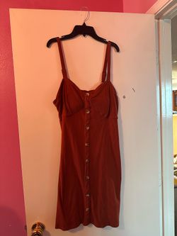 burnt orange bodycon dress