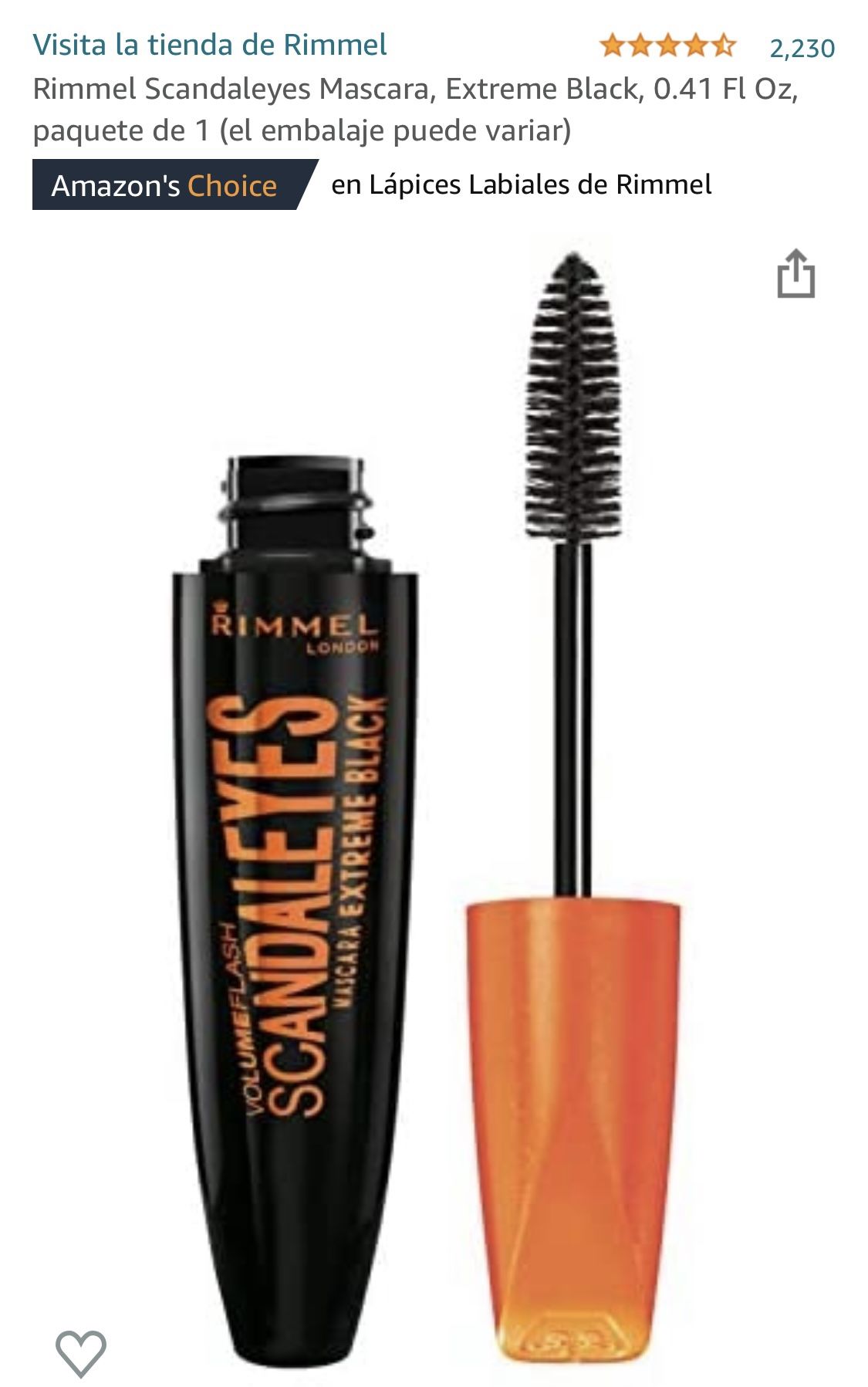 SCANDALEYES MASCARA