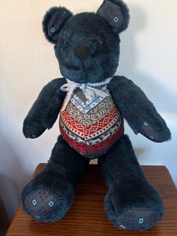 Vintage Handmade Teddy Bear Plush (using men’s neckties)
