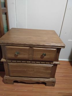 Oak nightstand