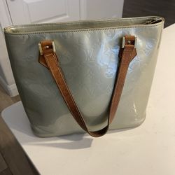 Louis Vuitton Houston Vernis Tote Bag Vintage Patent Leather Monogram Auth