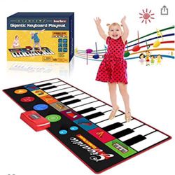 New! Floor Piano Musical Mat for Kids and Toddlers,Giant 6 Feet Piano Mats,24 Keys Electronic Keyboard Music Dance Touch Play Mat Early Education Toys