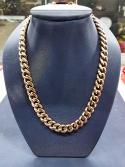 Cuban Link Chain - Rose Gold 10k (.417) 44 grams 22 inch