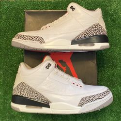 2011 Jordan White Cement 3s size 12  USED But Clean