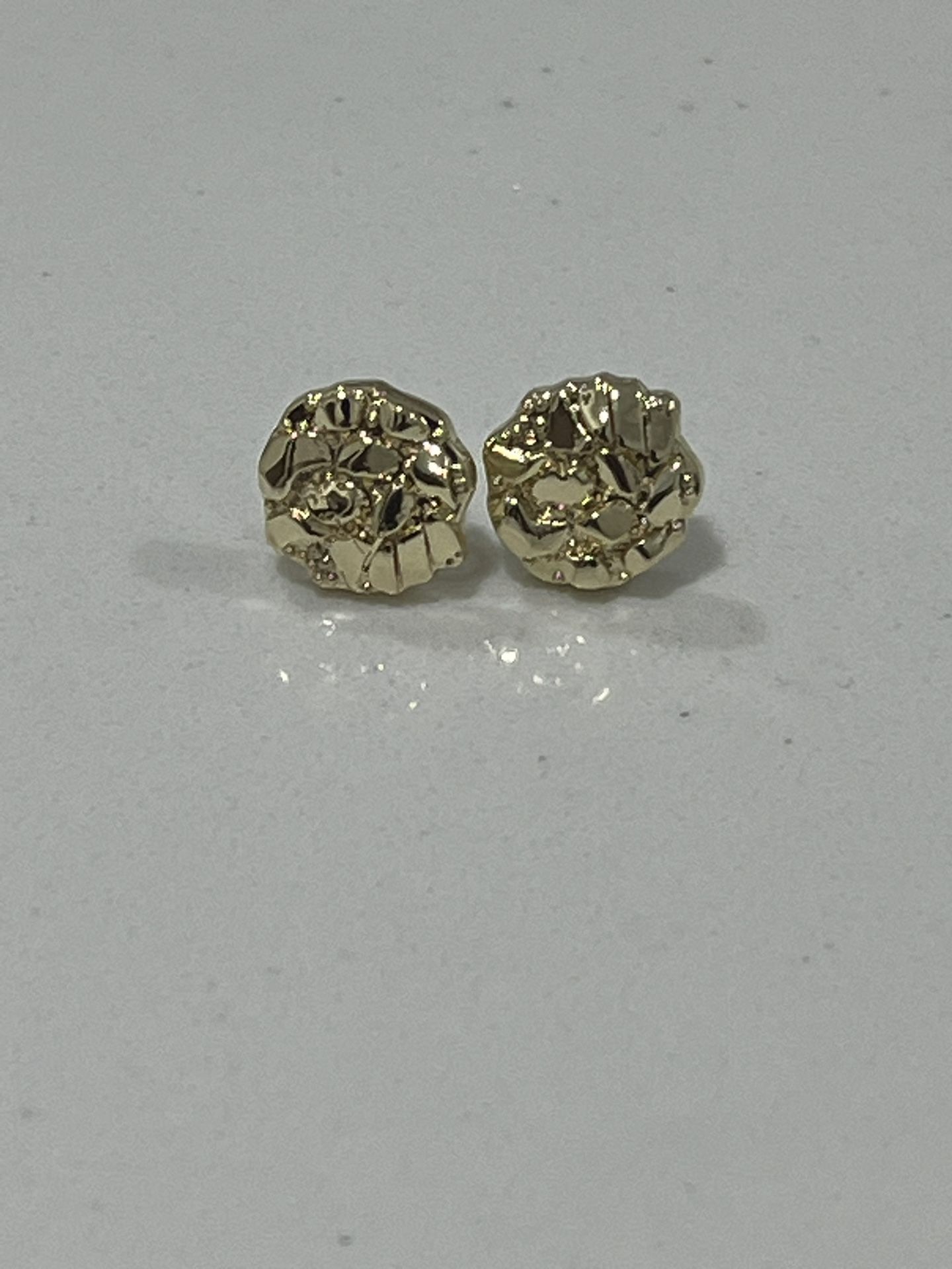 Gold plated Nugget Earrings 
